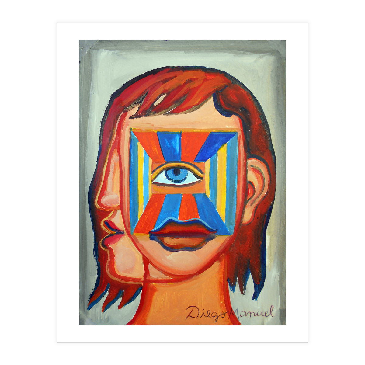 Cabeza De Mujer 9 (Print Only)