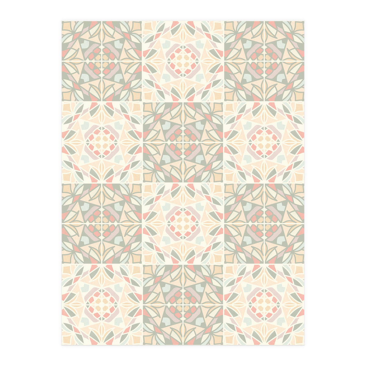 Kaleido Glass Pastels Tiles (Print Only)