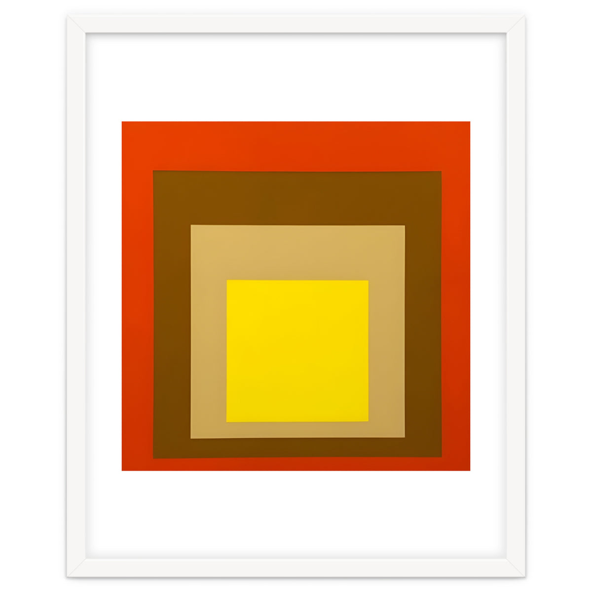 Josef Albers - Red, Brown, Golden