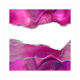 Magenta & Silver Agate Texture 08  (Print Only) thumbnail