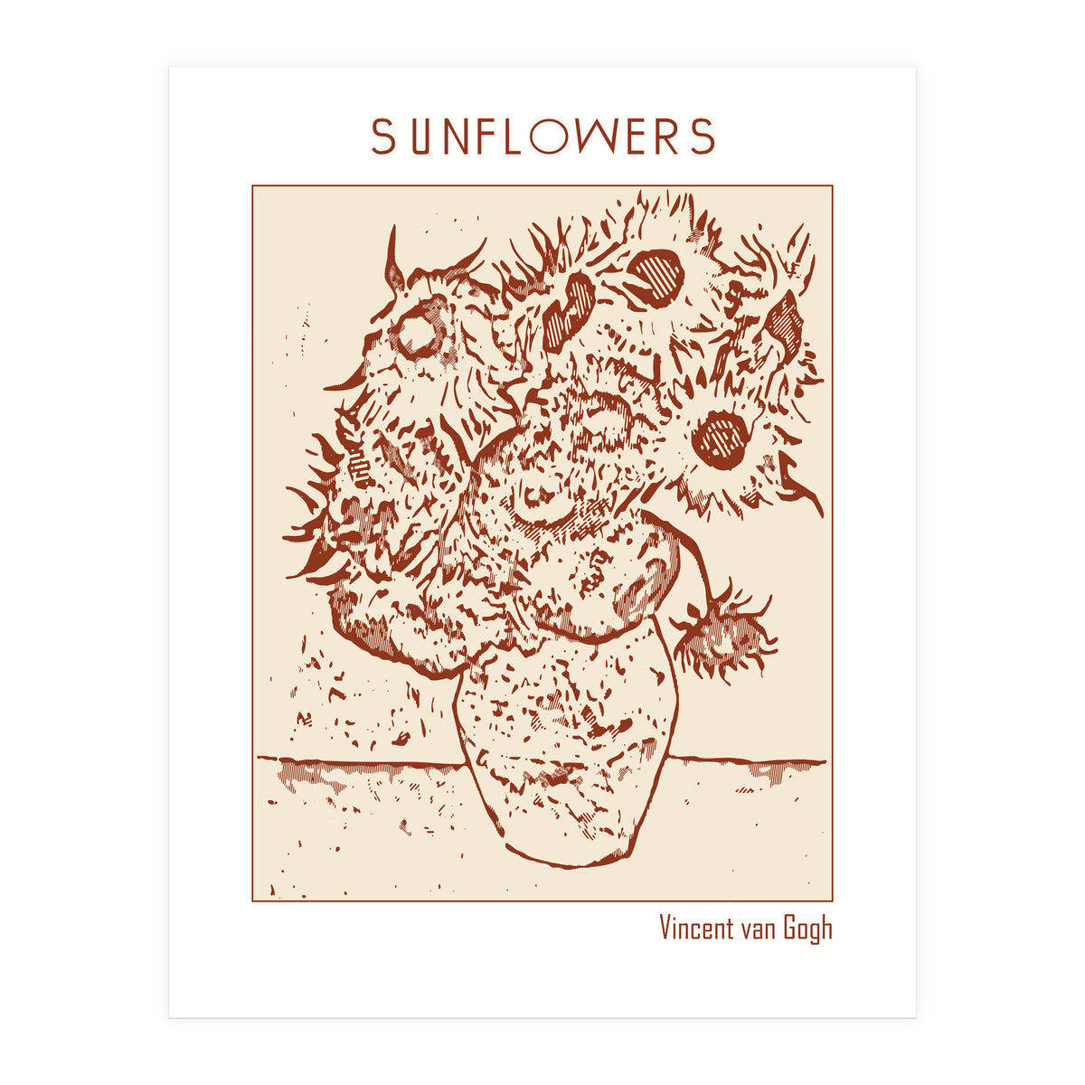 Sunflowers – Vincent Van Gogh (Print Only)
