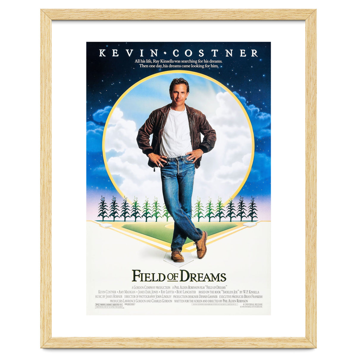 FIELD OF DREAMS (1989), directed by PHIL ALDEN ROBINSON.