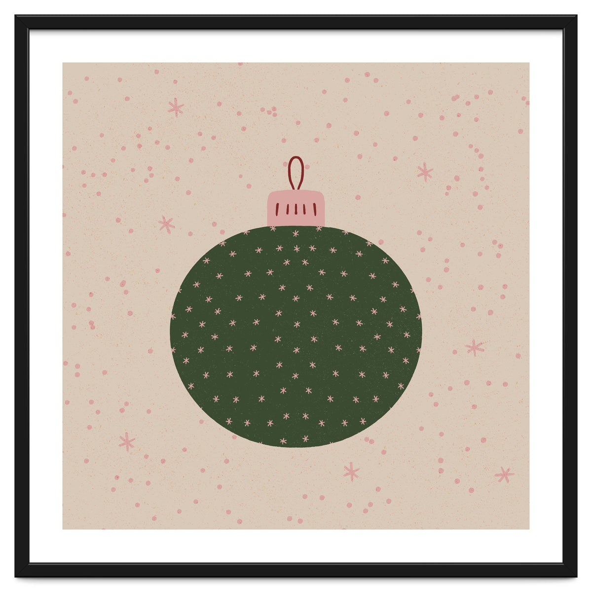 Christmas globe with snowflakes