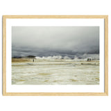 Tourists at the volcano steam spot - Iceland thumbnail