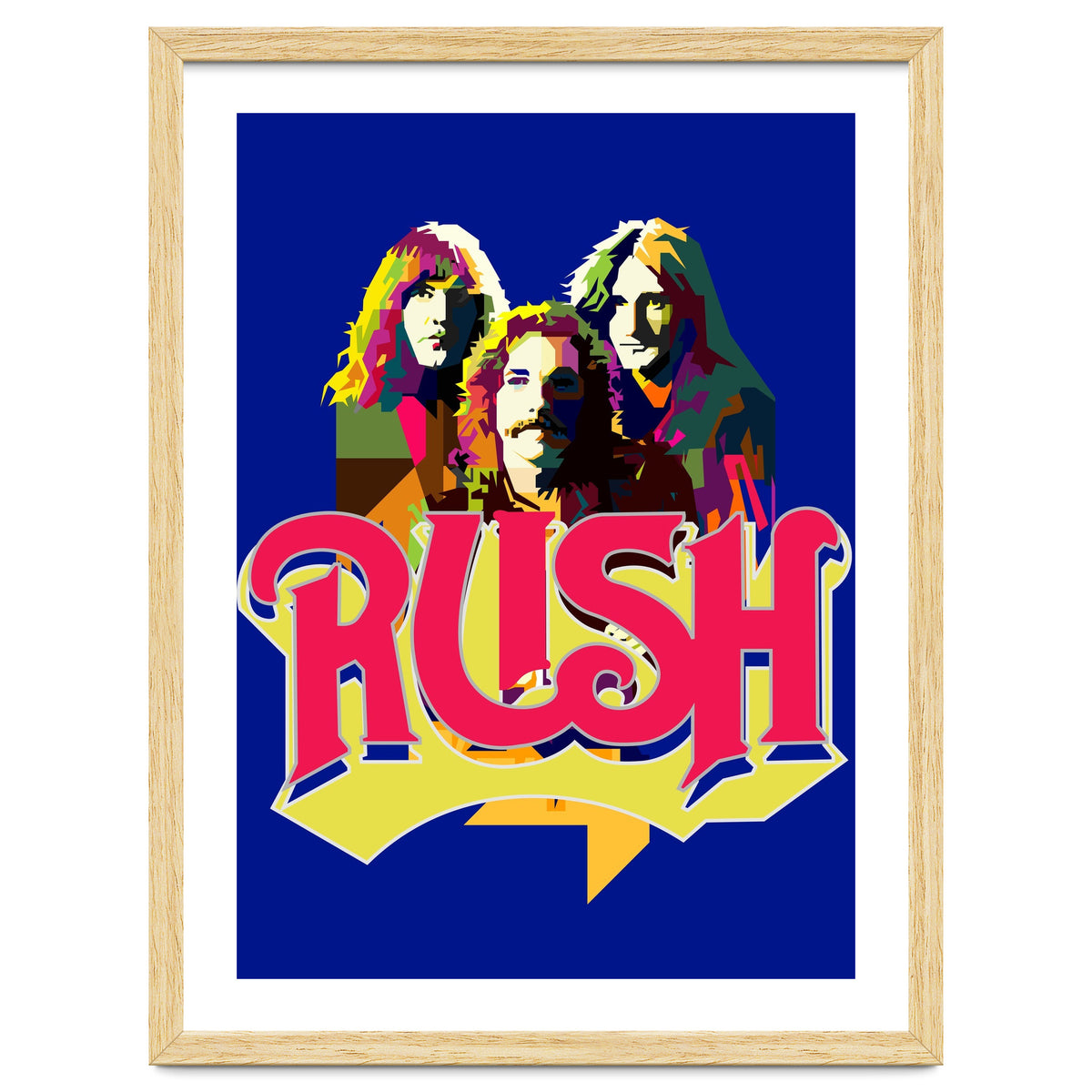 Rush Rock In Rio Pop Art WPAP