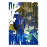 A Beautiful Mess, Abstract Blue Black Dark Eclectic Painting, Luxe Texture Contemporary Modern (Print Only) thumbnail
