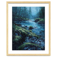 The Cerulean Current: A Whispering Flow Through the Moss