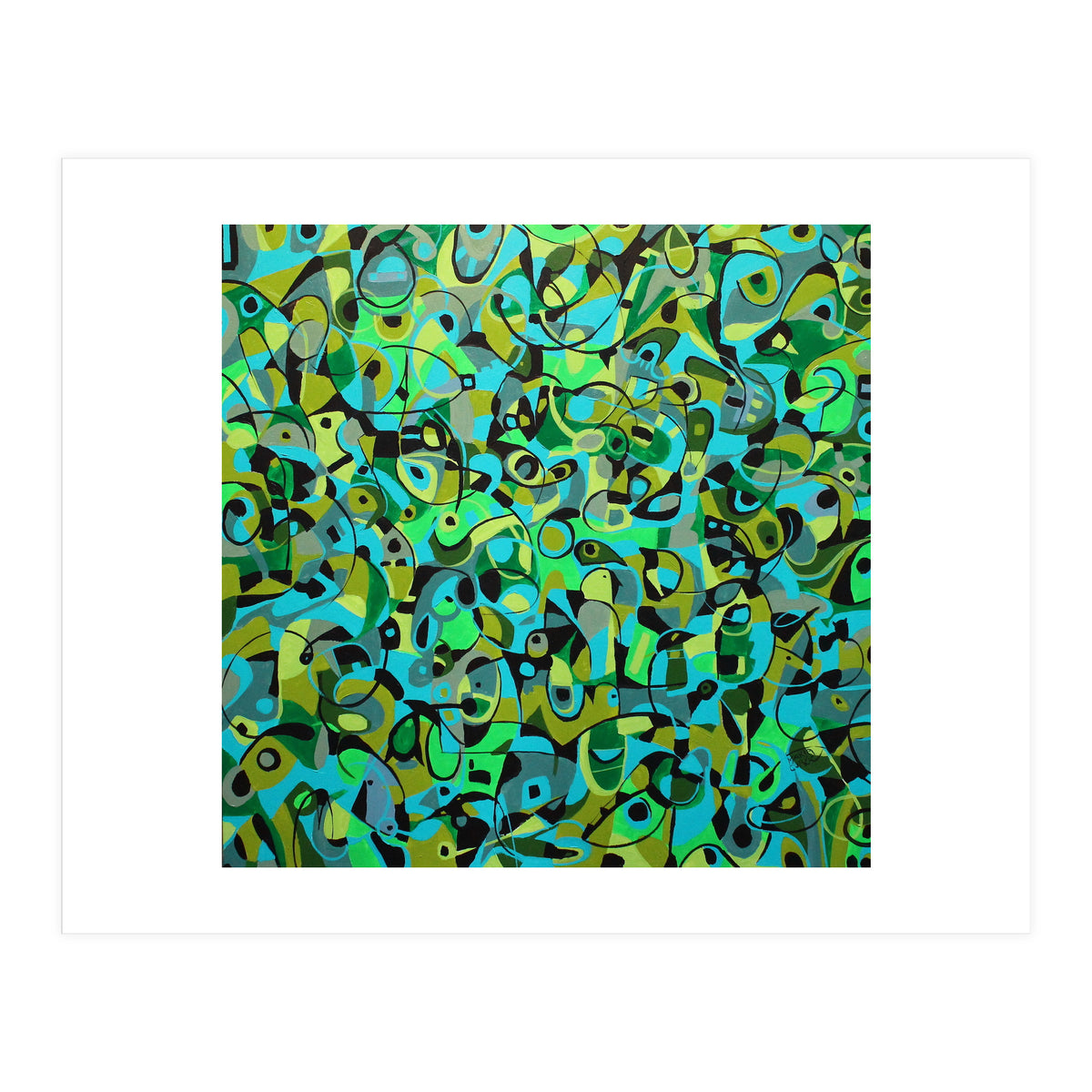 The Birdcall, Acrylic On Canvas, 36"x36" (Print Only)