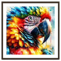Watercolor Macaw #1