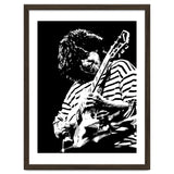 Pat Metheny American Jazz Guitarist Legend in Monochrome 3 thumbnail