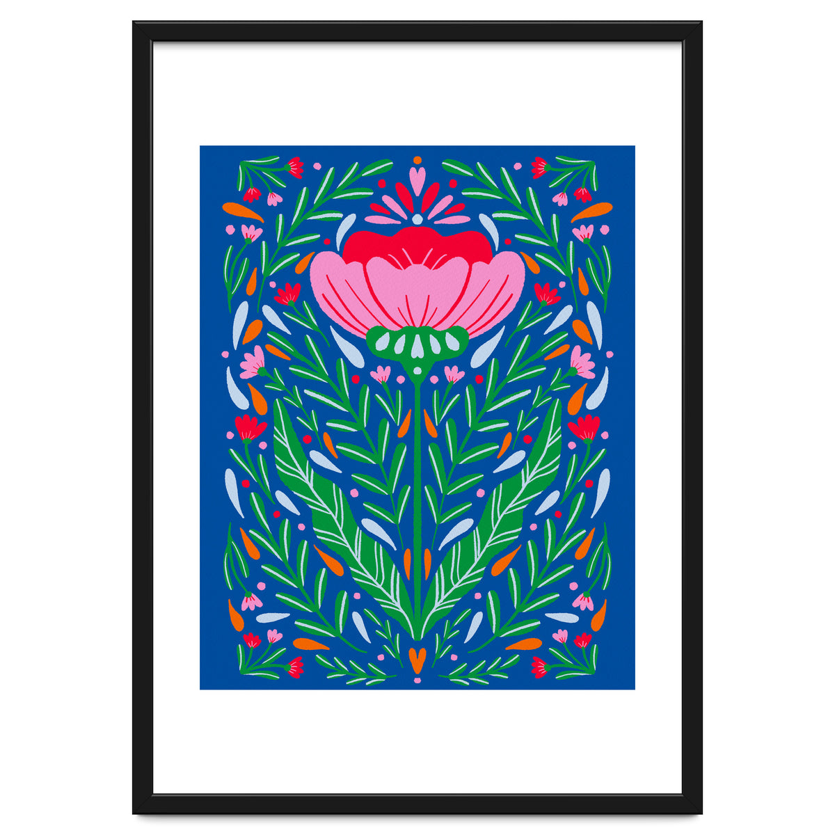 Bold Symmetrical Floral