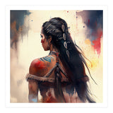 Braided Warrior Woman Profile (Print Only) thumbnail