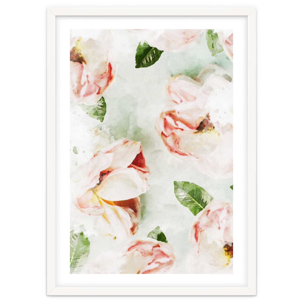 Roses & Foliage Watercolor