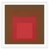 JOSEF ALBERS - HOMAGE TO THE SQUARE, RED, BROWN thumbnail