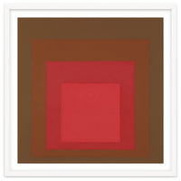JOSEF ALBERS - HOMAGE TO THE SQUARE, RED, BROWN