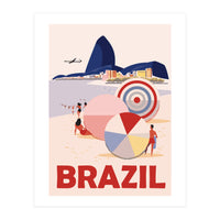 Brazil, Beach, Sao Paulo, City (Print Only)