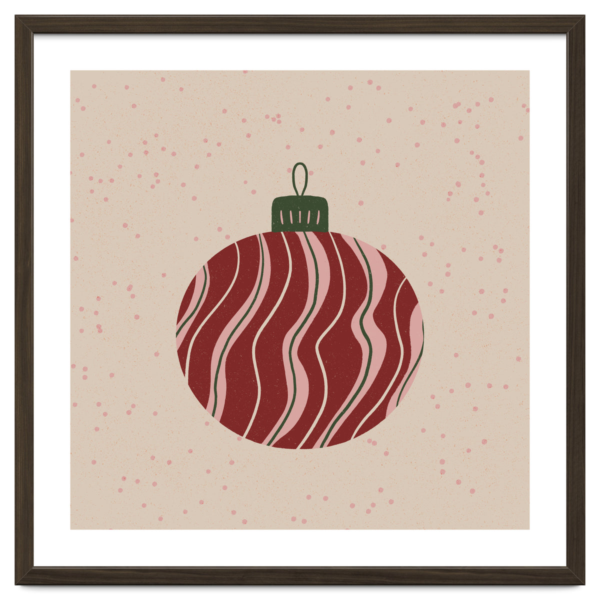 Christmas Globe with swirls