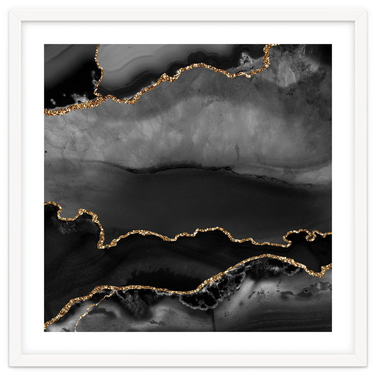 Black & Gold Agate Texture 02