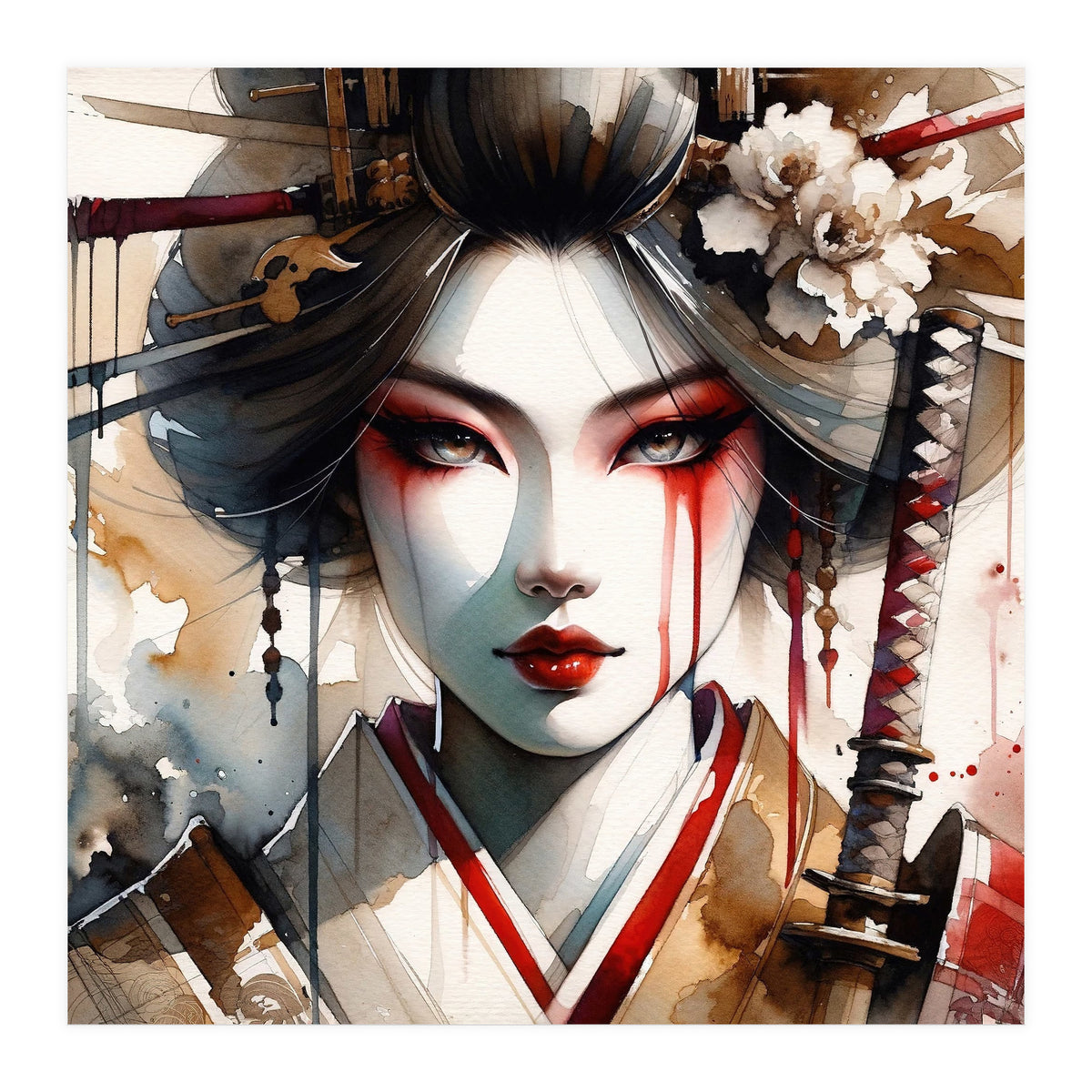 Katana Bloom Modern Geisha (Print Only)