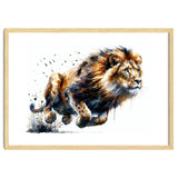 Dynamic Lion In Motion thumbnail
