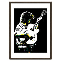 Pat Metheny American Jazz Guitarist Legend in Pop Art