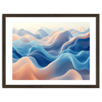 Ethereal Fluid Waves Abstract Art
