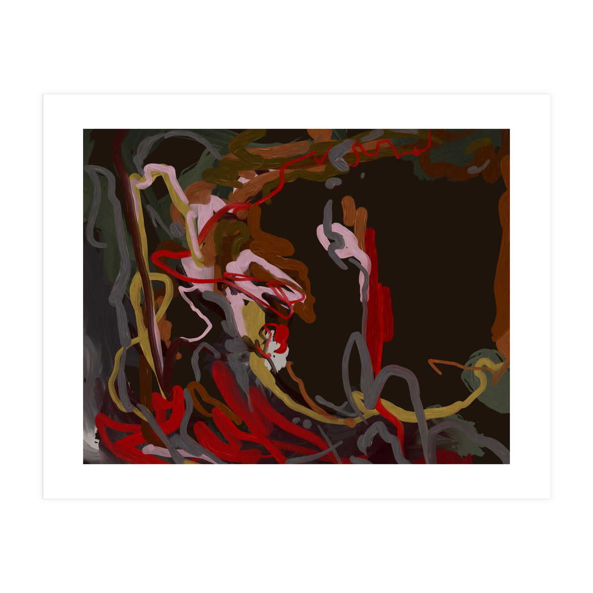 Abstract Fluidity oil painting (Print Only)