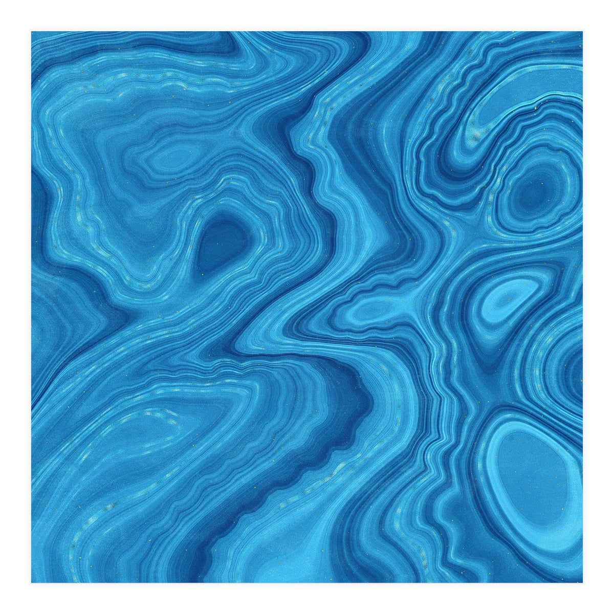 Blue Agate Texture 07 (Print Only)