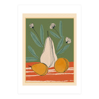 Abstract Pear Still Life (Print Only)