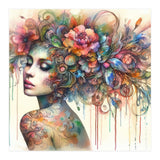Dreamer with Floral Crown (Print Only) thumbnail