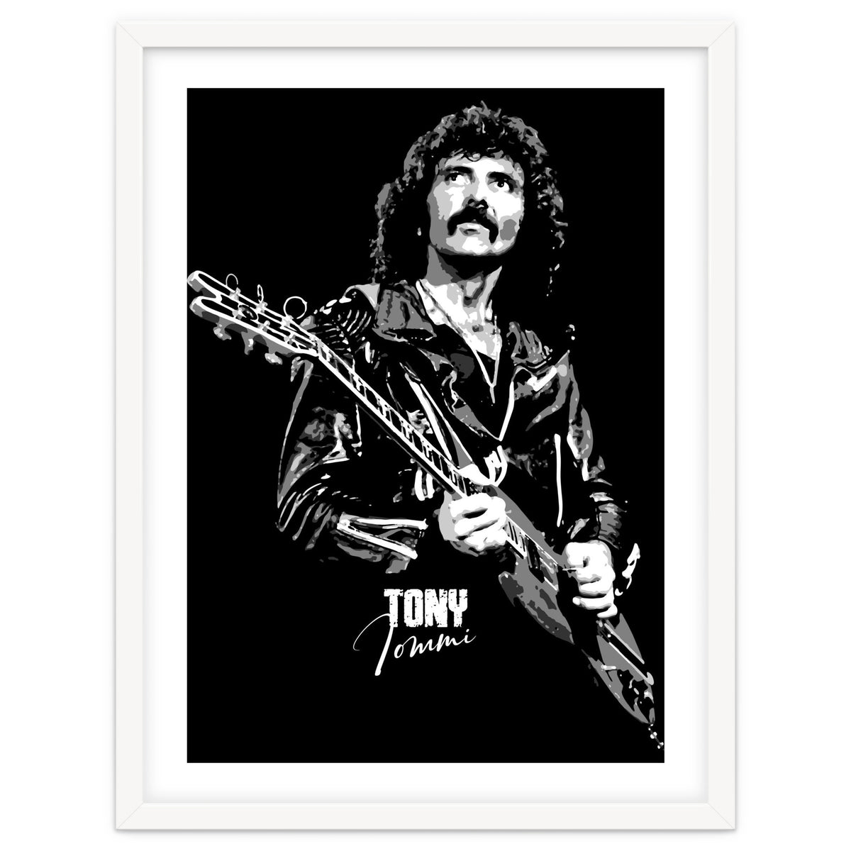 Tony Iommi American Musician Legend In Grayscale
