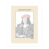 Young Man with an Apple (1505) – Raphael (ascii art)  (Print Only) thumbnail