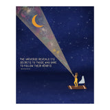 The Universe Reveals It's Secrets To Those Who Dare To Follow Their Hearts (Print Only) thumbnail