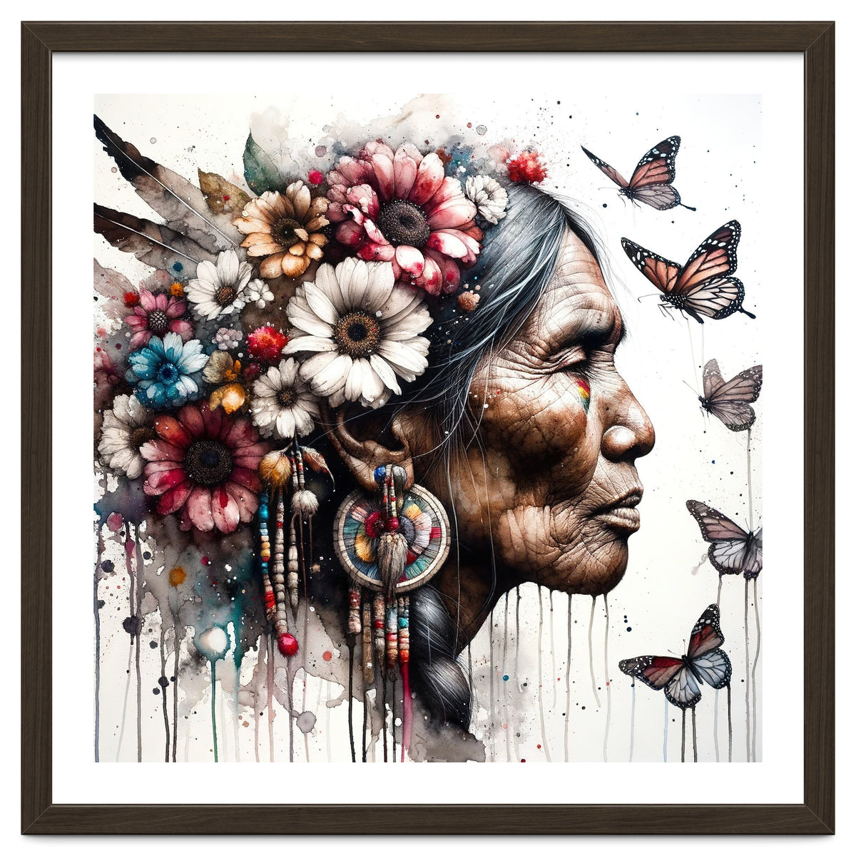Matriarch With Wildflowers
