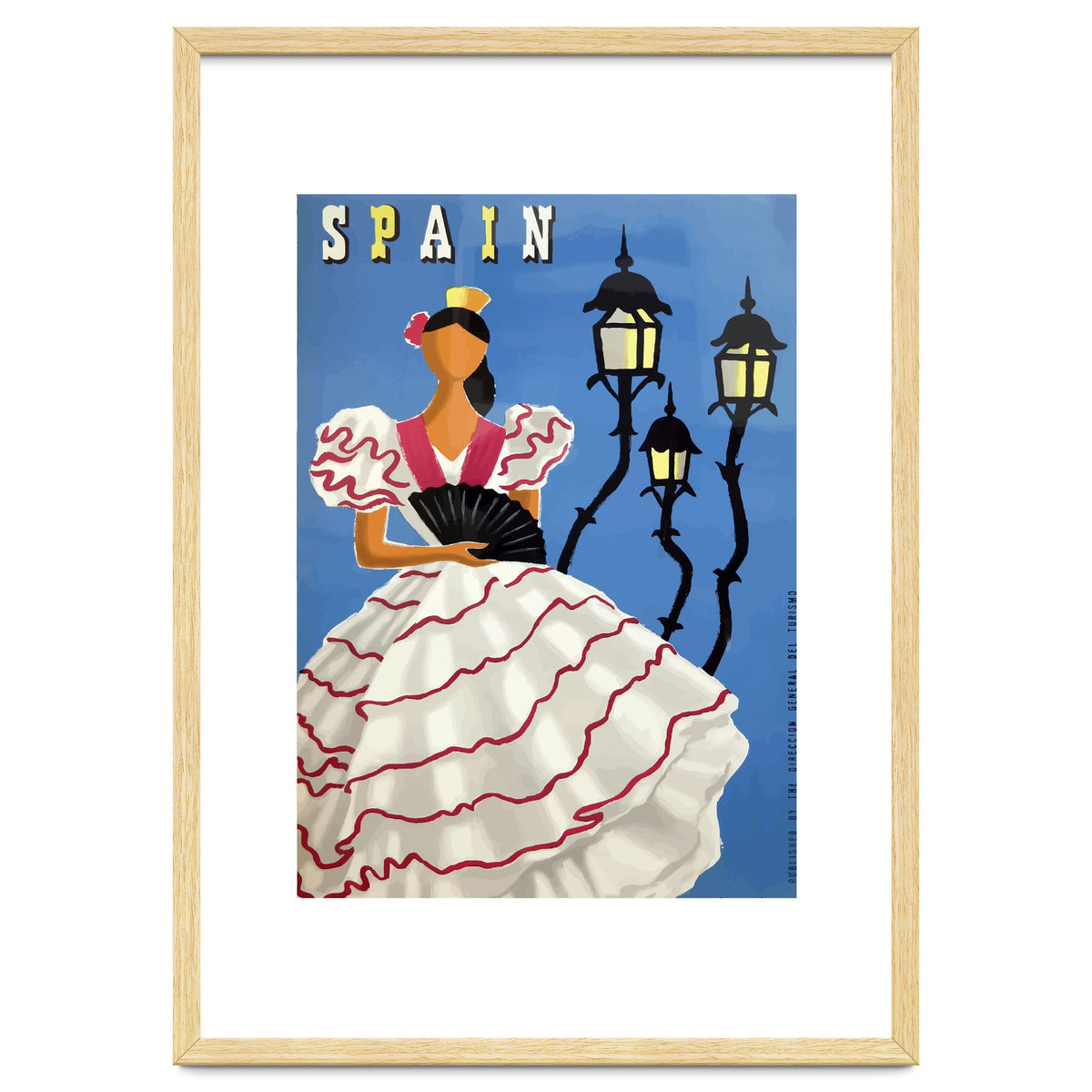 Spain, A Lady in Traditional Costume