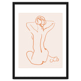 Femina, Abstract Minimal Woman Line Art Sketch, Drawing Feminine Empower Express thumbnail