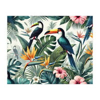 Tropical Toucans in Lush Jungle Foliage (Print Only)