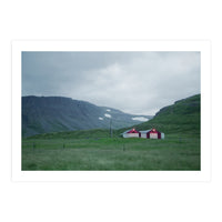 Cabins under the twilight - Iceland (Print Only)