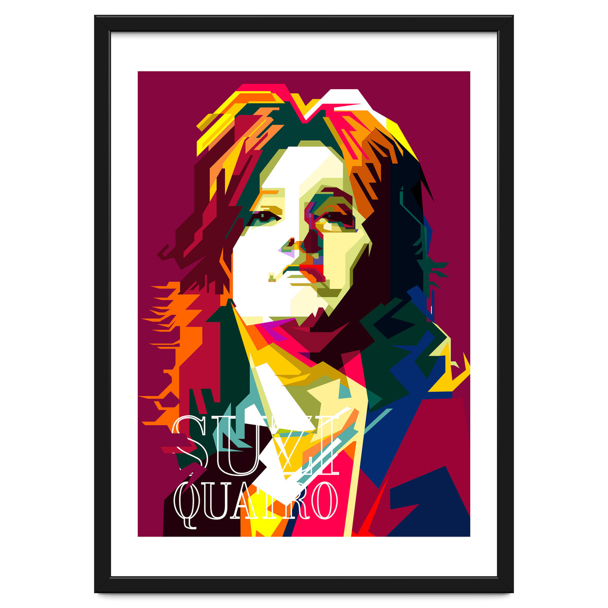 Suzi Quatro Blues Singer Pop Art WPAP