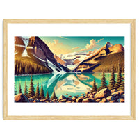 Vintage Lake Louise Banff Poster, Canada