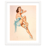 Beautiful Pinup Woman Posing In Ballerina Costume thumbnail