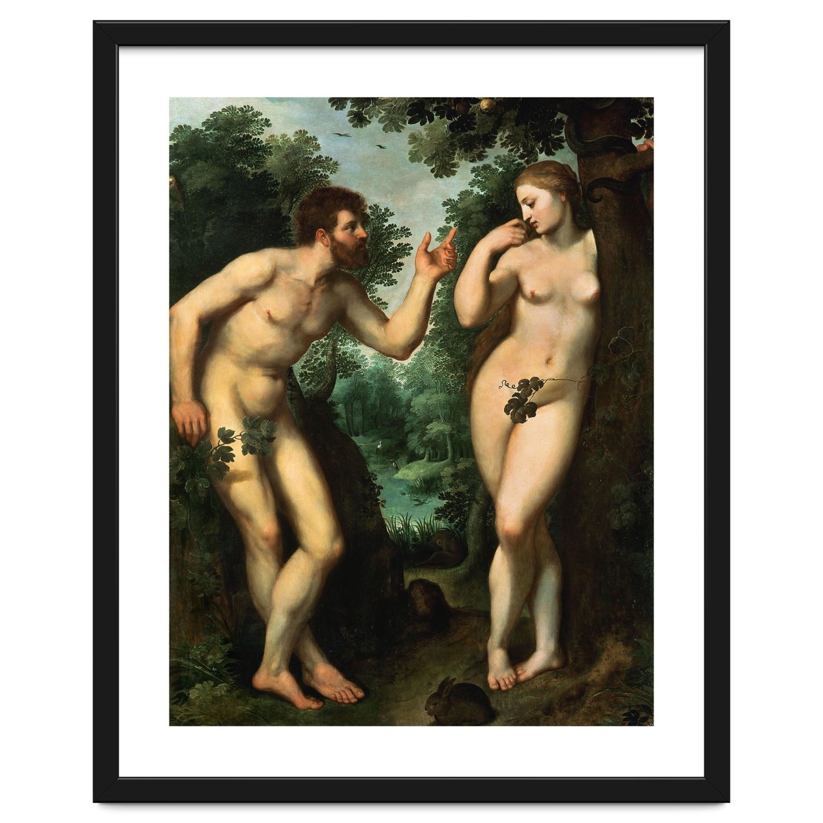 Peter Paul Rubens / 'Adam and Eve', c. 1597, Oil on panel, 180 x 158 cm. Pieter Paul Rubens.
