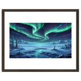Arctic Glow: Northern Lights Winter Landscape thumbnail