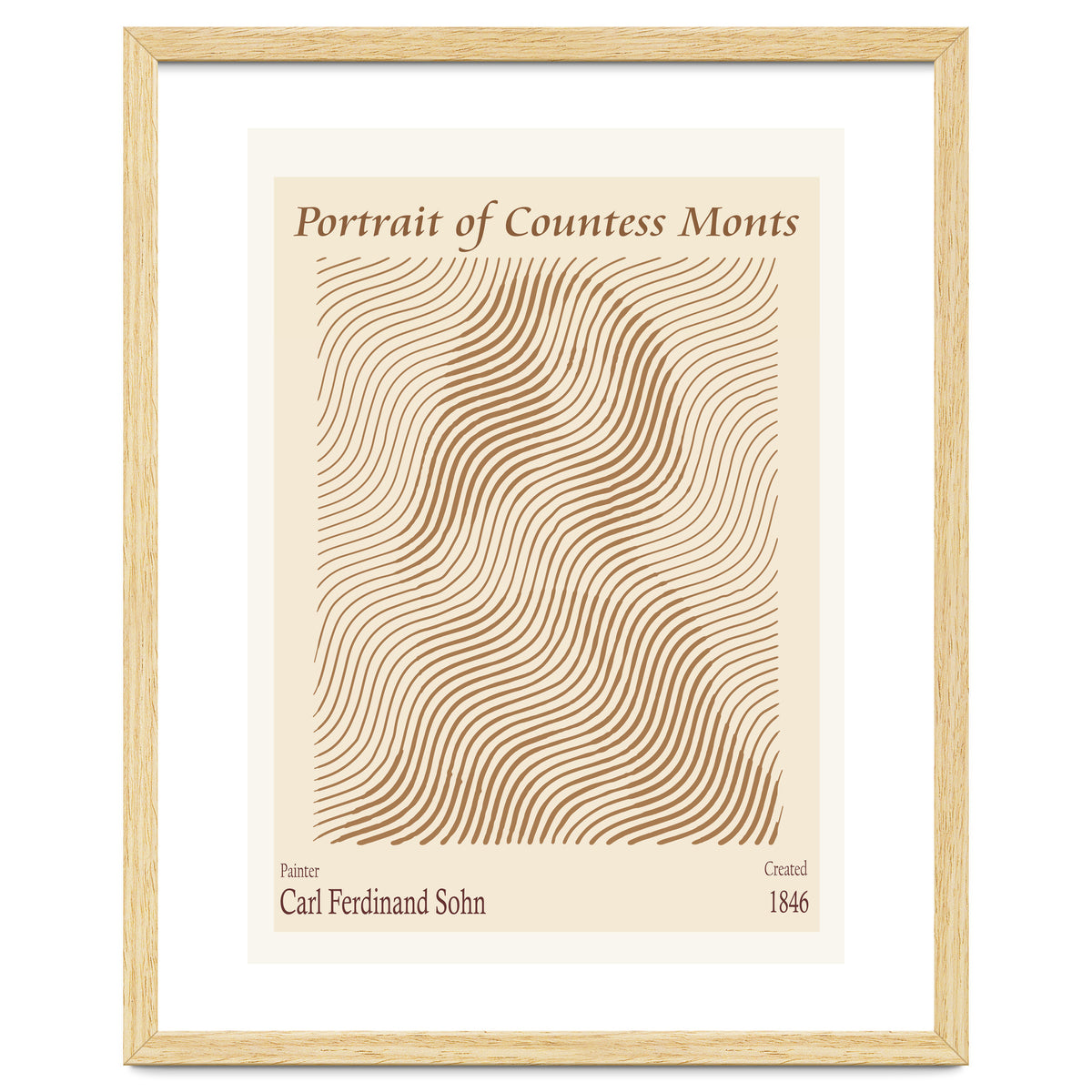 Portrait Of Countess Monts (1846) – Carl Ferdinand Sohn (german, 1805 1867)