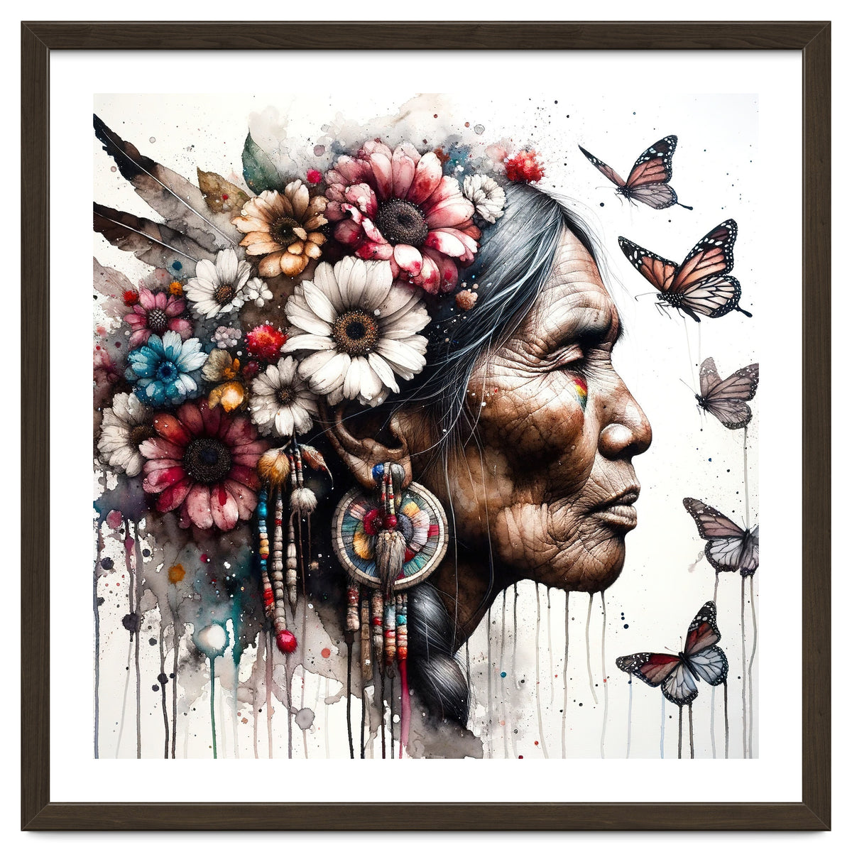 Matriarch With Wildflowers