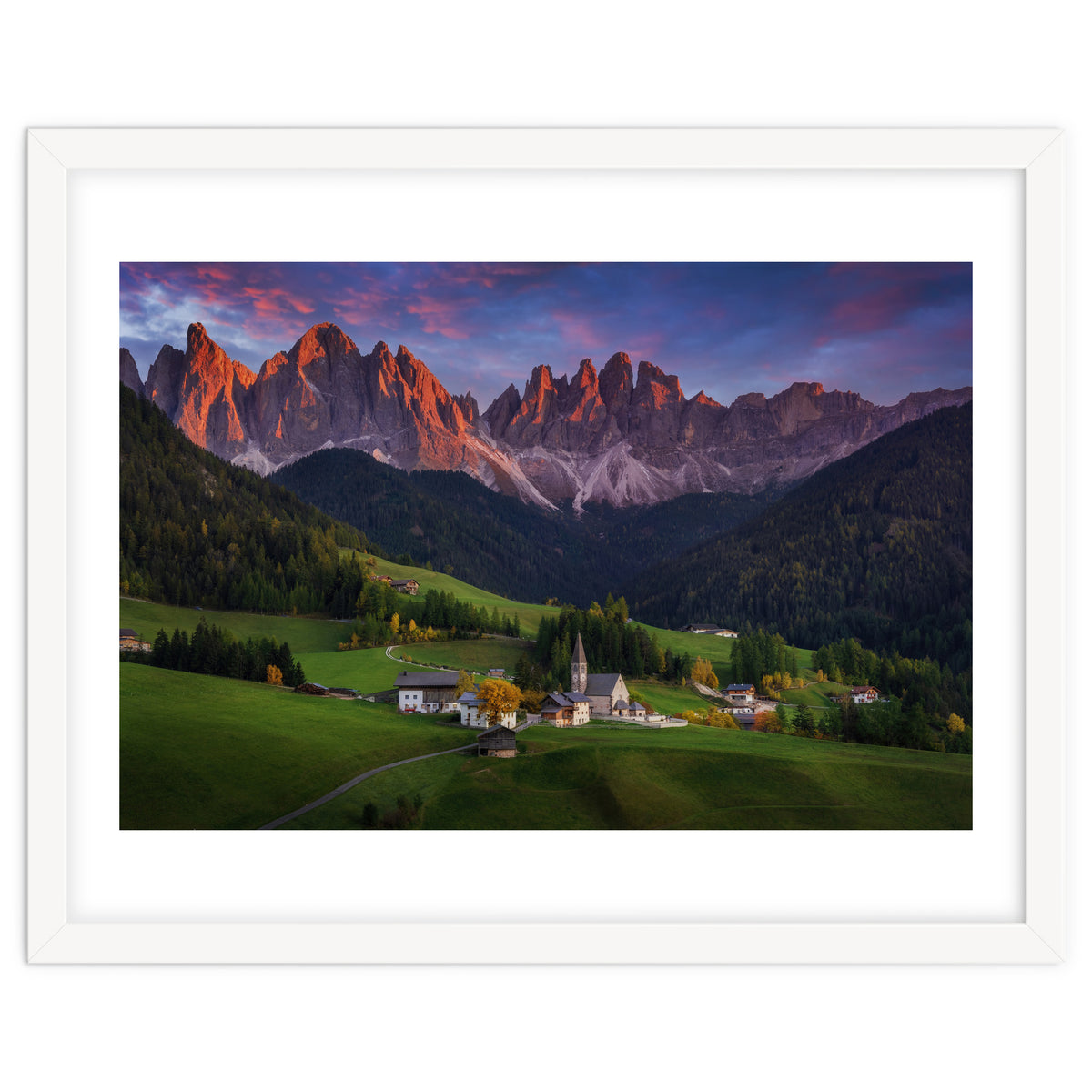 Santa Maddalena at sunset