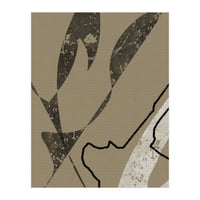 Black Line Minimalist Abstract (Print Only)