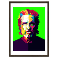 Jeff Bridges Hollywood Actor Pop Art WPAP