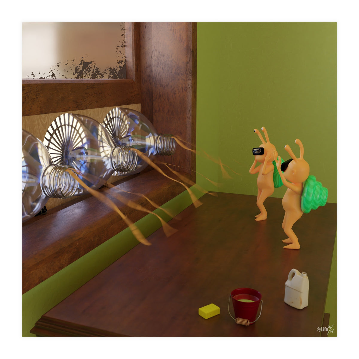 Sustainable Air Cooling System (Lwuba 037 Air Cooler 02) (Print Only)