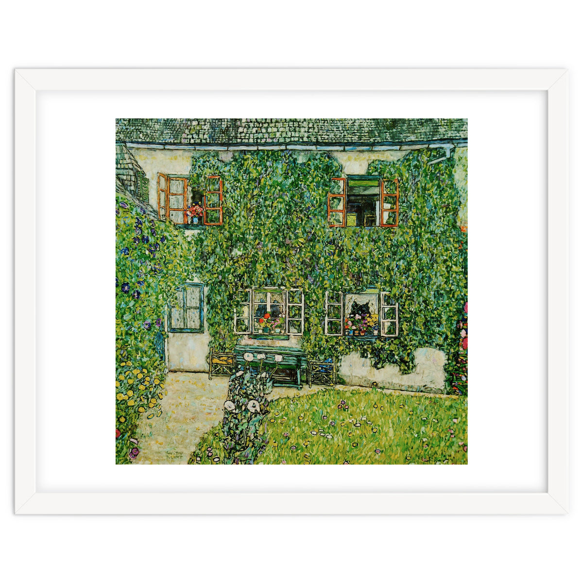 Forsthaus in Weissenbach am Attersee - Forestry house   in Weissenbach on Attersee-Lake,1912.